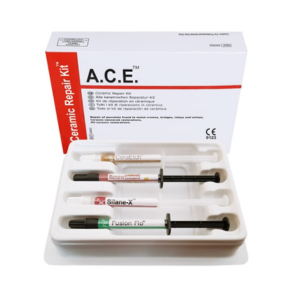Ceramic Direct Repair Kit (Complete kit with acid etch, bonding agent, silane coupling agent, composite assorted shades and dispensing tips)
